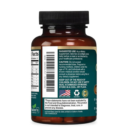 Omega 3 Fish Oil Supplements - 2400mg Fish Oil Per Serving - Triple Strength Omega-3 with Fatty Acids EPA & DHA - Natural Heart, Brain & Immune Support - Wild Caught, Bottled in USA - 60 Softgels