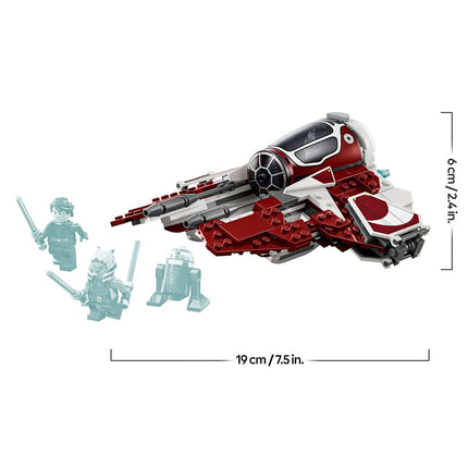 LEGO Star Wars Ahsoka’s Jedi Interceptor Building Toy for 8+ Year Old Boys & Girls, Set Features 2 Minifigures with Lightsabers and Droid Figure for The Clone Wars Fans, Buildable Kids Toy 75401
