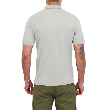 Volcom Men's Banger Polo Shirt, Heather Grey, XL