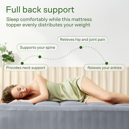 Niagara Sleep Solution King Ultra Soft Mattress Topper — Back Pain Relief