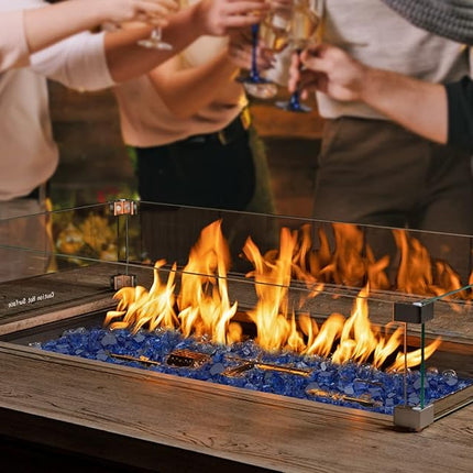 Fire Sense Sapphire Blue Reflective Fire Glass