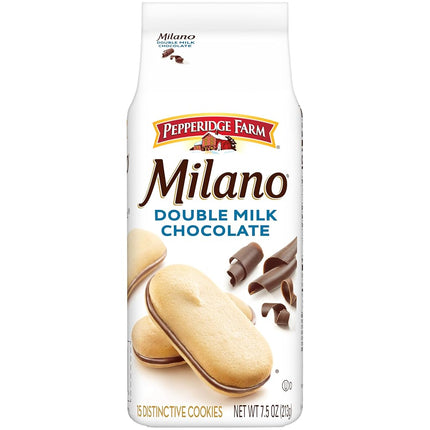 Pepperidge Farm Milano Double Milk Chocolate Cookies - 7.5oz 213g