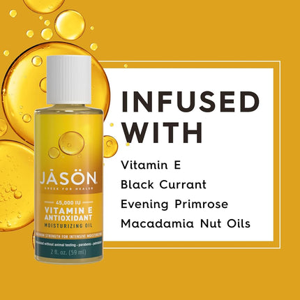 JĀSÖN Maximum Strength Skin Oil, Vitamin E 45,000 IU, 2 Oz