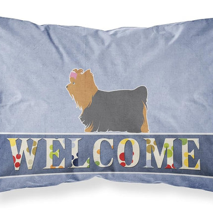 Funda de almohada de bienvenida de Yorkshire Terrier Yorkie de Caroline's Treasures, multicolor, estándar