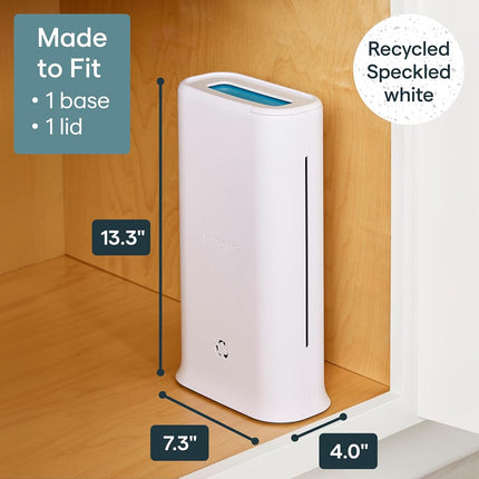 YouCopia StoraBag Space-Saving Plastic Bag Dispenser, Organizer for Kitchen Cabinet or Pantry Storage, One-Size, Speckled White