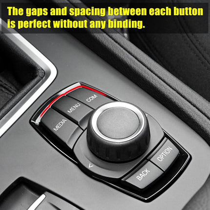 Jaronx Compatible With BMW iDrive Button Replacment Multimedia Button Kit iDrive Controler Button 1' F20/2' F22/3' F30 F31/4' F32 F33/X1 F48/X3 F25/X4 F26/X5 F15/X6 F16 Series, 7PCS iDrive Buttons Set
