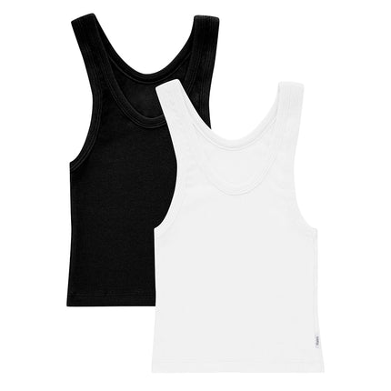 Hanes Women's Originals Rib Tank 2-Pack, Comfywear