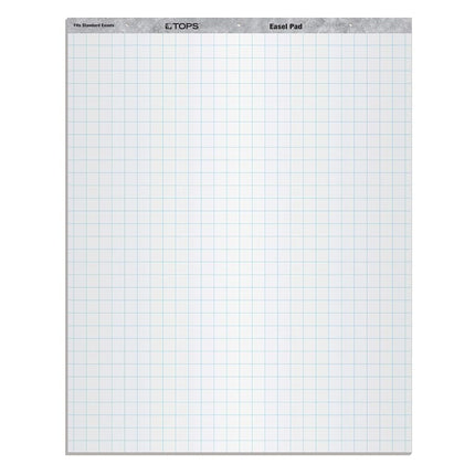 TOPS Standard Easel Pads, 3-Hole Punched, 27 x 34 Inch, 1" Grid, White, 50 Sheets/Pad, Carton of 2 Pads (7902)