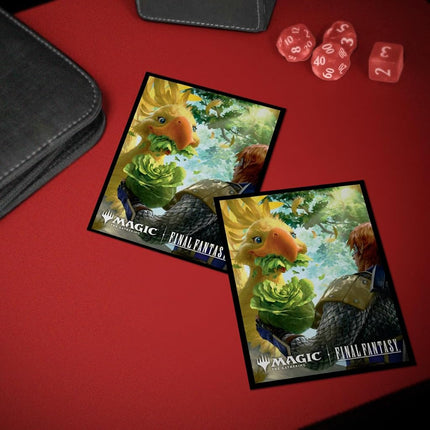 Ultra PRO - Final Fantasy x Universes Beyond Gysahl Greens 100ct Deck Protector Sleeves for Magic: The Gathering | Trading Card Accessories, Collectible Card Game Gear, Final Fantasy Collectibles