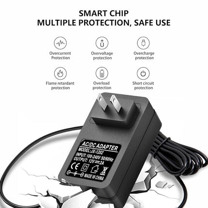 12V AC/DC Charger Power Supply Compatible for Seagate Hard Drive, Freeagent Goflex, WD Western Digital My Book External Hard Drive Adapter Power Cord