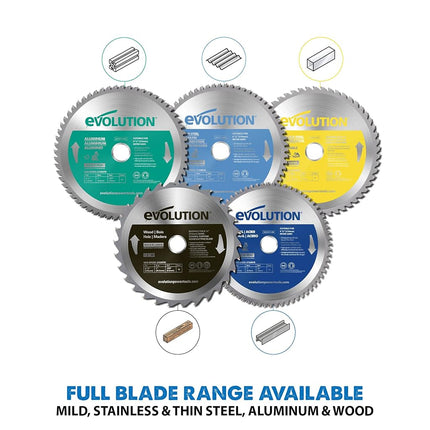 Evolution Power Tools 6-1/2BLADEST Steel Cutting Saw Blade, 6-1/2-Inch x 40-Tooth