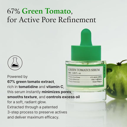 FULLY Green Tomato Serum 30ml, Pore Tightening 67% Green Tomato Extract