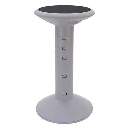 Storex Active Tilt Stool – Ergonomic Seating for Flexible Office Space and Standing Desks, Adjustable 12-24 Inch Height, Gray (00322A01C)