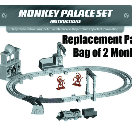 Pièces de rechange Fisher-Price pour train Thomas - Thomas et ses amis Trackmaster Monkey Palace Set ~ Sachet de 2 singes de rechange
