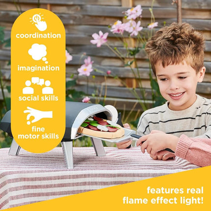 Casdon Ooni Koda Pizza Oven Toy Pizza Oven for Children Aged 3+ Features Real Flame Effect Light