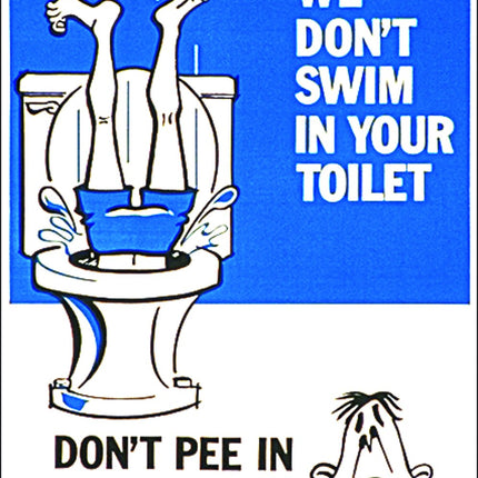 Poolmaster 41334 12 x 18 in. Dont Pee In Our Pool 