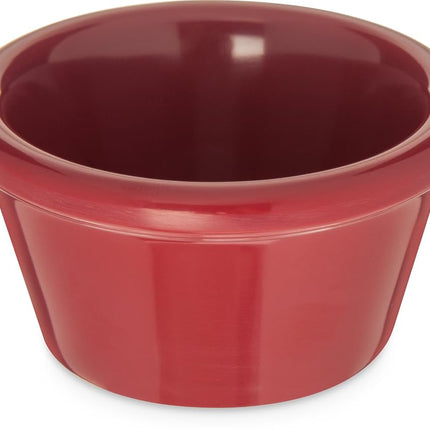 Carlisle FoodService Products Ramequins en plastique, Bol à sauce pour la restauration, la cuisine, les restaurants, 6 cl, Rouge Roma