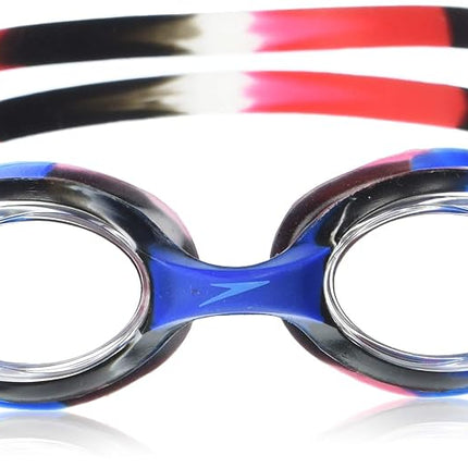 Speedo Gafas de natación Skoogle unisex-niño, edades 3-8, ROJO/BLANCO/AZUL, Talla única