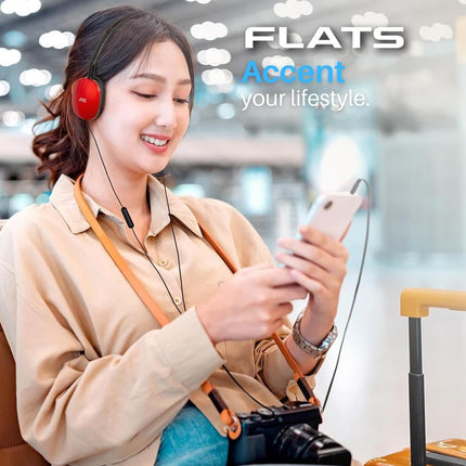 Jvc HAS160R HAS160R Flat Headphones, Red