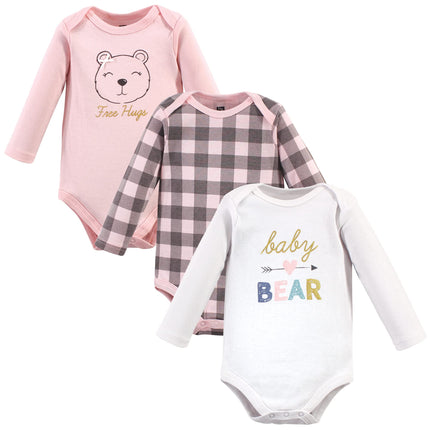 Hudson Baby Baby Girls Cotton Long-sleeve Bodysuit