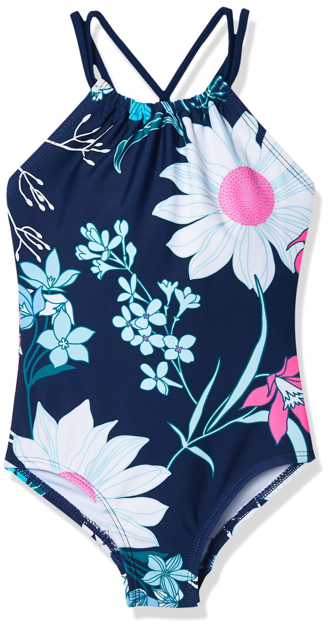 Kanu Surf Girls' Jasmine Beach Sport Halter One Pi