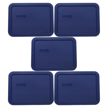 Pyrex 7210-PC Rectangle Dark Blue 3 Cup Storage Li
