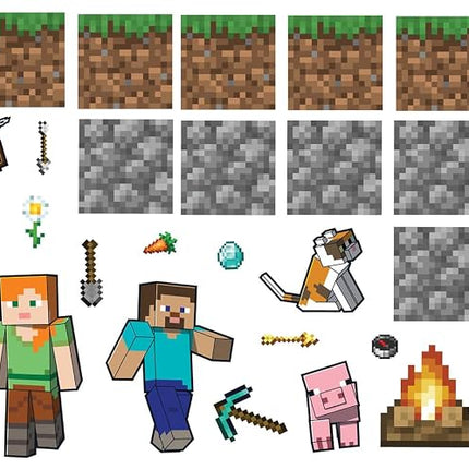 RoomMates Minecraft Blocks Build Your Own Wall Decals, RMK5581SCS