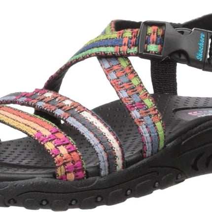 Skechers Women's Reggae-Sew Me-Boho Woven Strappy Slingback Sandal