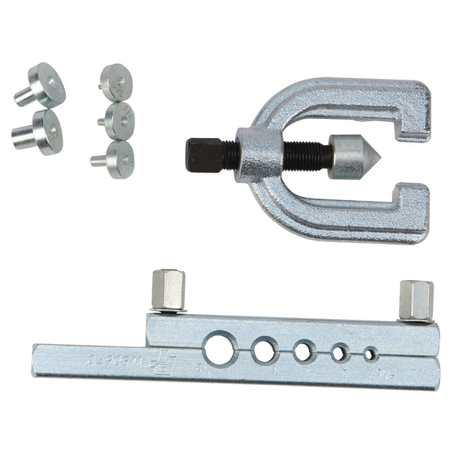 PERFORMANCE TOOL W80670 7Pc Flaring Tool Set for 3/16, 1/4, 5/16, 3/8 and 1/2-Inch O.D. tubing sizes with Lever Lock Flaring Bar and Storage Case