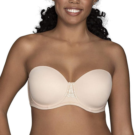 Vanity Fair Women's Beauty Back Strapless Full Figure Underwire Bra 74380, Rose/Beige, 38DD