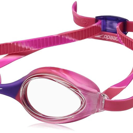 Speedo Unisex-Child Swim Goggles Junior Hyper Flyer Ages 6-14, Pop Purple