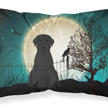 Caroline's Treasures Halloween Scary Giant Schnauzer Fabric Standard Pillowcase BB2256PILLOWCASE, Multicolor