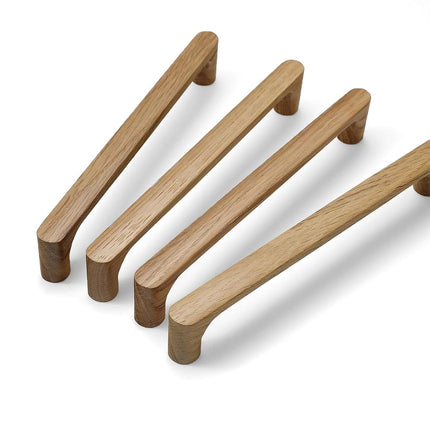 Evionlin Burlywood Round 5 in 4 pcs Wooden Drawer Pulls Handle pulls for cabinets Kitchen Cabinet Drawer pulls Cabinet Door Pull