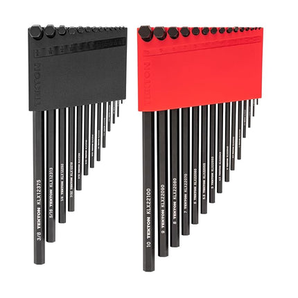 TEKTON Flat End Hex L-Key Set with Holder, 28-Piece (0.050-3/8 in., 1.3-10 mm) | KLX91303