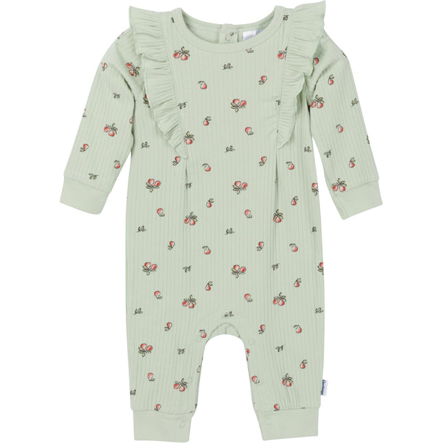 Gerber Baby Girls Baby Girls' Ruffle-edge Romper, 
