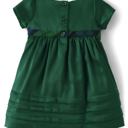 Gymboree Baby Girls' Short Sleeve Dressy Special Occasion Dresses with Diaper Cover, Noble Nutcracker, 6-9 Months