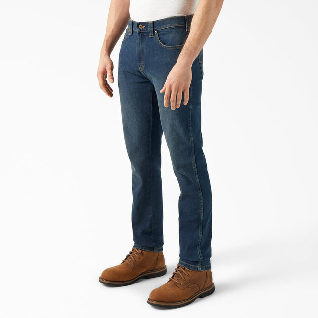Dickies Mens 5-Pocket Athletic Taper Denim Jean, Denim Medium Wash, 36W x 32L