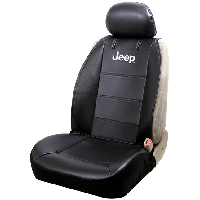 Plasticolor Jeep Sideless Seat Cover Black/White (