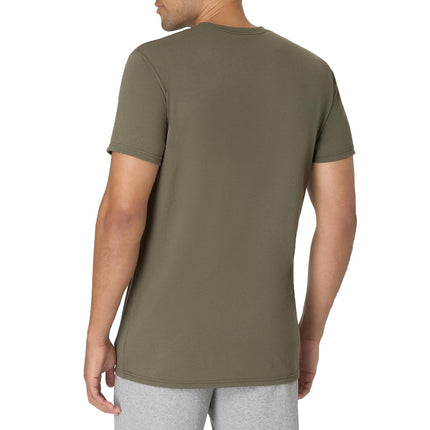 Hanes Men's Originals Lightweight T-Shirt, Crewneck T-Shirts for Men, Tri-Blend Tee, Fatigue Green, Large