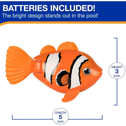 SwimWays Rainbow Reef Fish Toy, Kids Swimming Accessories & Water Toys, Learn to Swim Pool Toys for Kids Ages 5 & Up, Batteries Included, Swim Shady