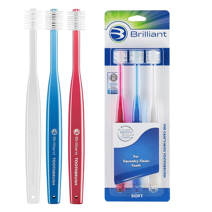Brilliant Soft Bristle Toothbrush for Adults - Rou