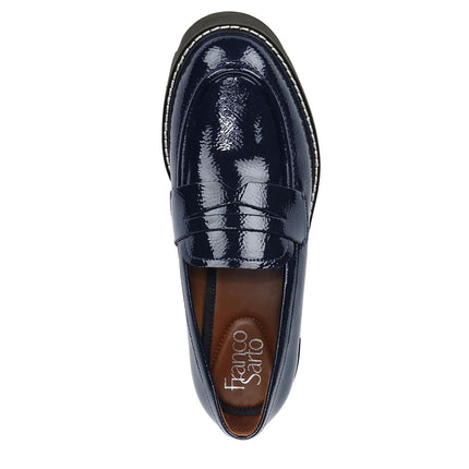 Mocassins à pampilles avec semelle crantée Balin de Franco Sarto pour femme, bleu nuit, 10 large