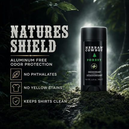 Pack of 2 x Herban Cowboy Deodorant Forest - 2.8 oz