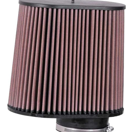 K&N Universal Clamp-On Air Filter: High Performance, Premium, Replacement Engine Filter: Flange Diameter: 4 In, Filter Height: 8.9375 In, Flange Length: 1.875 In, Shape: Oval Straight, RC-5102