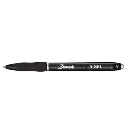 Sharpie S-Gel | Gel Pens | Medium Point (0.7mm) | Black Ink | 12 Count
