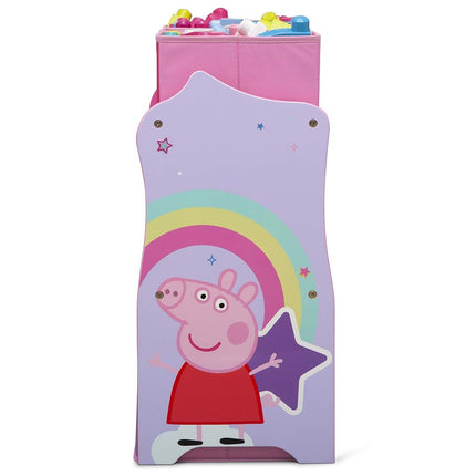 Delta Children Design & Store 6 Bin Toy Storage Organizer, Peppa Pig, Peppa Pig Unicorn (TB87230PG-1171)