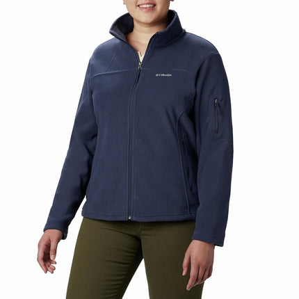 Columbia Women's Fast Trek Jacket, Full Zip Fleece Jacket, Nocturnal, Size XL