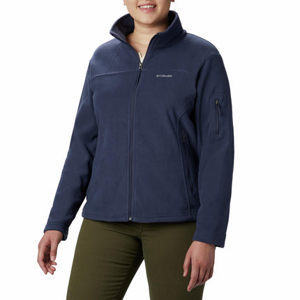 Columbia Women's Fast Trek Jacket, Full Zip Fleece Jacket, Nocturnal, Size XL