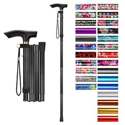 supregear Folding Cane, 5-Level Adjustable Height 