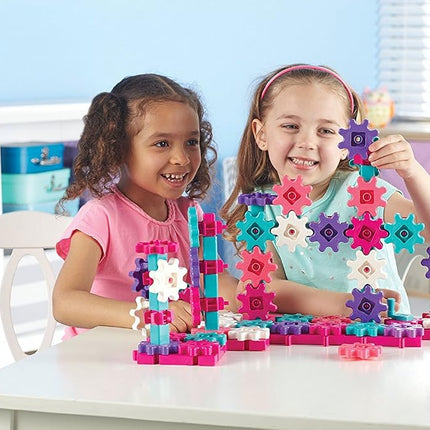 Learning Resources Gears Gears Gears! 100-Piece Deluxe Building Set - Pink